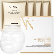 画像をギャラリービューアに読み込む, 【国内発送&送料無料】VINNE ゲルマスク 4枚入り|シグニチャーバイオディープコラーゲンファーミングマスク パック ツヤ リフトアップ アンプル 保湿 乾燥 しわ 韓国コスメ 正規輸入品
